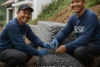 Cara Menguatkan Tebing Rumah dengan Bronjong Penahan Tanah